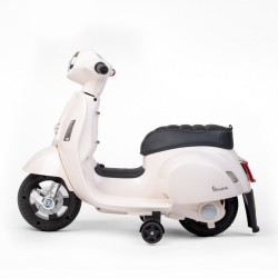 Detská elektrická motorka Baby Mix Vespa biela #6
