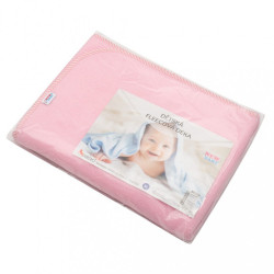 Detská fleecová deka New Baby 100x75 ružová prúžky #2
