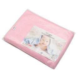 Detská fleecová deka New Baby 100x75 ružová prúžky #2