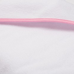 Detská froté osuška s kapuckou New Baby BASIC 100x100 bielo-ružová #2