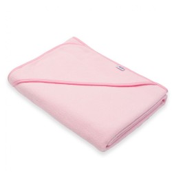Detská froté osuška s kapuckou New Baby BASIC 100x100 ružová #3