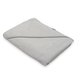 Detská froté osuška s kapuckou New Baby BASIC 100x100 sivá #3