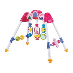 Detská hrajúca edukačná hrazdička De Lux Baby Mix pink ružová
