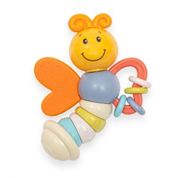 Detská hrkálka Baby Mix motýlik multicolor