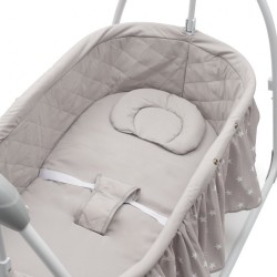 Detská kolíska NEW BABY Swingy s melódiami a časovačom sivá #2