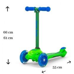 Detská kolobežka Milly Mally Scooter Zapp green zelená #1