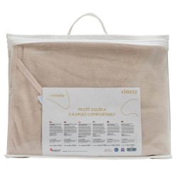Detská luxusná froté osuška s kapucňou New Baby Comfortably 100x100 cm beige béžová #3