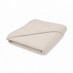 Detská mušelínová osuška s kapucňou New Baby 90x90cm linen podľa obrázku #1