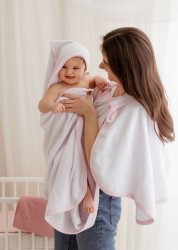 Detská osuška so žinkou a ručníkom Belisima Swaddle biela #3