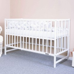 Detská postieľka New Baby BASIC biela #1