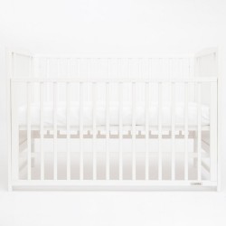 Detská postieľka New Baby BEA Zebra so sťahovacou bočnicou biela #1