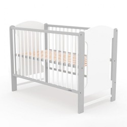 Detská postieľka New Baby ELSA bielo-sivá