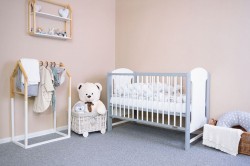 Detská postieľka New Baby ELSA bielo-sivá #2