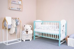 Detská postieľka New Baby ELSA Zebra bielo-mätová zelená #2