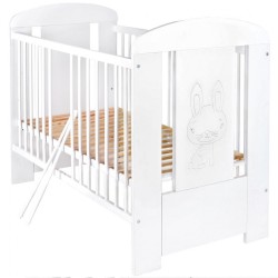 Detská postieľka New Baby Králiček so šuplíkom biela #2