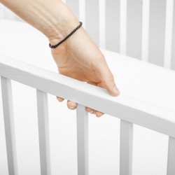 Detská postieľka New Baby LILLY so sťahovacou bočnicou a šuplíkom biela #7