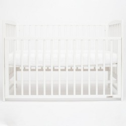 Detská postieľka New Baby LILLY so sťahovacou bočnicou biela #1