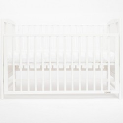 Detská postieľka New Baby POLLY so sťahovacou bočnicou biela #1