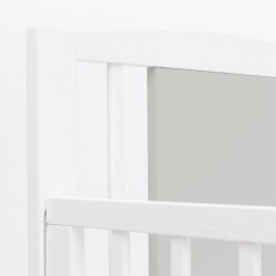 Detská postieľka New Baby POLLY so sťahovacou bočnicou bielo-sivá #3