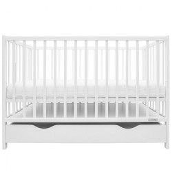 Detská postieľka so šuplíkom New Baby BASIC biela #1