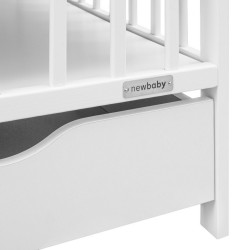 Detská postieľka so šuplíkom New Baby BASIC biela #2