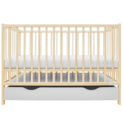 Detská postieľka so šuplíkom New Baby LILLY prírodná #1