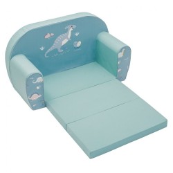 Detská rozkladacia pohovka New Baby Dinosaur zelená #1