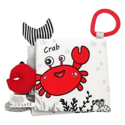 Detská senzorická kontrastná knižka Akuku More multicolor #1