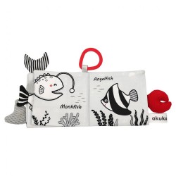 Detská senzorická kontrastná knižka Akuku More multicolor #3