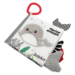 Detská senzorická kontrastná knižka Akuku More multicolor #4