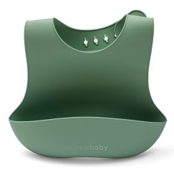Detská silikónová jedálenská súprava New Baby zelená #3
