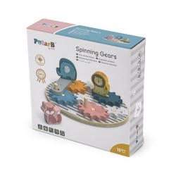 Detská skladačka Viga Ozubené kolesá a Zvieratá multicolor #1
