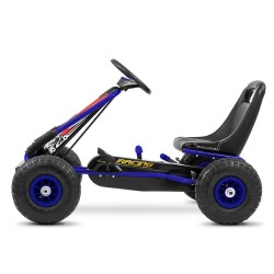 Detská šliapacia motokára Go-kart Milly Mally Thor modrá #1