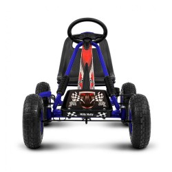Detská šliapacia motokára Go-kart Milly Mally Thor modrá #2