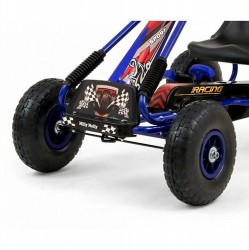 Detská šliapacia motokára Go-kart Milly Mally Thor modrá #4