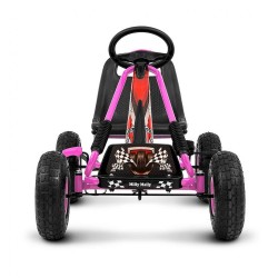 Detská šliapacia motokára Go-kart Milly Mally Thor ružová #2