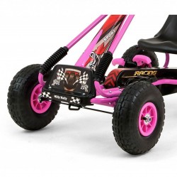 Detská šliapacia motokára Go-kart Milly Mally Thor ružová #4