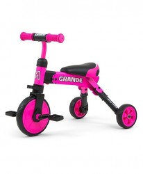 Detská trojkolka 2v1 Milly Mally Grande pink ružová