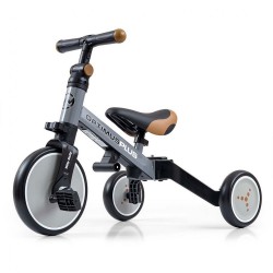 Detská trojkolka 4v1 Milly Mally Optimus Plus s vodiacou tyčou grey sivá #2