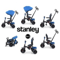 Detská trojkolka 6v1 Milly Mally Stanley navy-black modrá #9