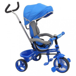 Detská trojkolka Baby Mix Ecotrike s bezpečnostnými pásmi light blue modrá