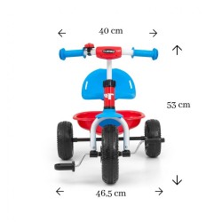 Detská trojkolka Milly Mally Boby TURBO Cool Red multicolor #5