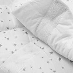 Detská zavinovačka New Baby biela sivé hviezdičky #1