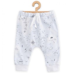 Detské bavlnené nohavice Jogger New Baby For Babies ocean modrá #1