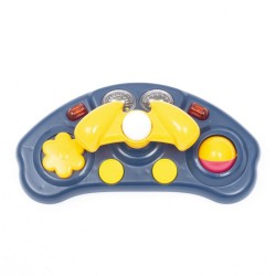 Detské chodítko Baby Mix s volantom a silikónovými kolieskami tmavo modrá #6