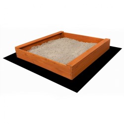 Detské drevené pieskovisko s lavičkami Baby Mix 120x120 cm prírodná