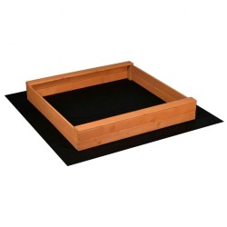 Detské drevené pieskovisko s lavičkami Baby Mix 120x120 cm prírodná #1