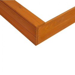 Detské drevené pieskovisko so strieškou Baby Mix 120x120 cm červeno-biele #8