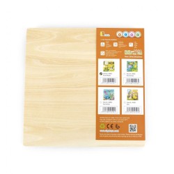Detské drevené puzzle s úchytmi Viga Farma 4 ks multicolor #2