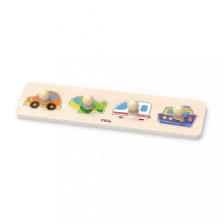 Detské drevené puzzle s úchytmi Viga Transport multicolor